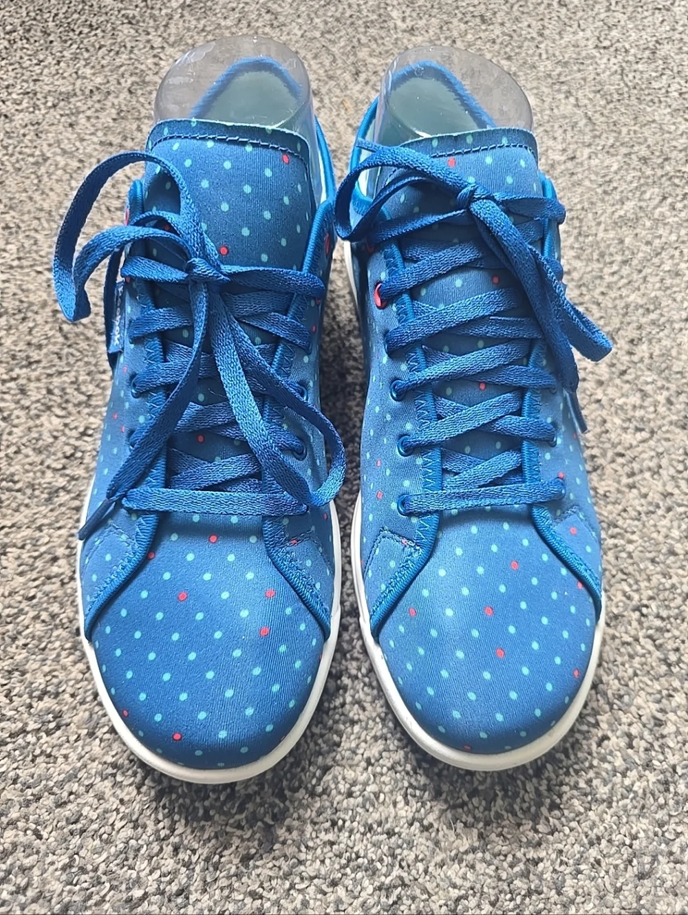 Reebok Womens Skyscape Runaround Comfort Walking Sneakers Polka Dot Size 7.5 - Picture 2 of 9